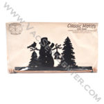 Classic Motifs Frosty Snowman Charcoal 16 Inch Fabric Holder With Dowel