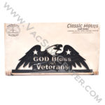 Classic Motifs God Bless Our Veterans 16 Inch Fabric Holder With Dowel