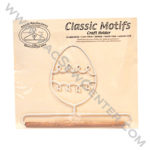 Classic Motifs Easter Egg 6 Inch Fabric Holder With Dowel