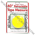 Quilter's Choice 60 inch Retractable Tape Measure Yellow