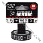 ADORNit Documented Faith Heart Squares Washi Tape