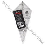 Creative Grids Non-Slip Starburst 30 Degree Triangle Ruler