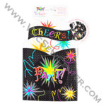 Party Themed Pop Overs Bottle Gift Wrap