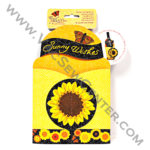 Pop Overs Sunflower Sunny Wishes Gift and Go Bottle Wrap