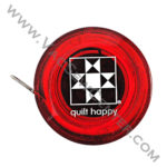 Quilt Happy Tape Measure Red