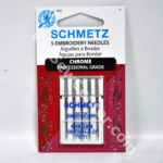 Schmetz Chrome Embroidery Needle 5 ct Size 75-11