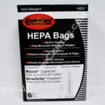 Envirocare Riccar SupraLite and Simplicity Freedom HEPA Vacuum Bags A824