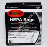 Envirocare Riccar Prima and Simplicity Wonder Type C HEPA Vacuum Bags A825