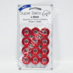 Super Bobs MasterPiece Cotton 70yd Prewound Bobbins 12ct L-Style Renae Red