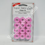 Super Bobs MasterPiece Cotton 80yd Prewound Bobbins 12ct Class 15 Peony