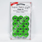 Super Bobs MasterPiece Cotton 80yd Prewound Bobbins 12ct Class 15 Green With Envy