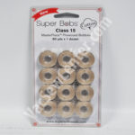 Super Bobs MasterPiece Cotton 80yd Prewound Bobbins 12ct Class 15 Parchment