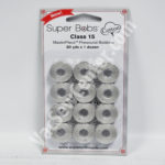 Super Bobs MasterPiece Cotton 80yd Prewound Bobbins 12ct Class 15 Granite