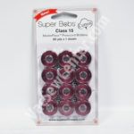 Super Bobs MasterPiece Cotton 80yd Prewound Bobbins 12ct Class 15 Plum Berry