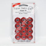 Super Bobs MasterPiece Cotton 80yd Prewound Bobbins 12ct Class 15 Red Hill