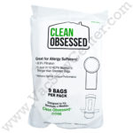 Clean Obsessed 6 Quart Back Pack HEPA Vacuum Bags CO06BG