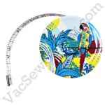 Jungle Designs 60 Inch Tape Measure Blue Leaves