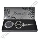 Klasse Black Embroidery Scissor and Tape Measure Gift Set