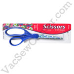 Floral Print Handle All Purpose 8 Inch Scissors Blue