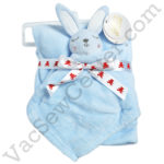 Embroidery Buddy Bunny Blankey Buddy Set Blue