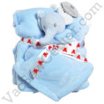 Embroidery Buddy Elephant Blankey Buddy Set Blue