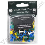 Simplify Assorted Color Push Pins 100 Pack