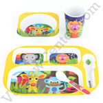 French Bull Jungle Everyday Kids Place Setting