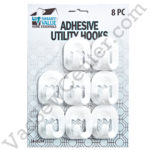 Adhesive Utility Hooks 8 Pack