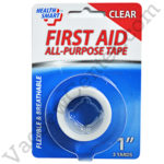 Health Smart First Aid Clear Tape 1 Inch by 5 Yards