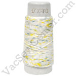 Cosmo Hidamari Sashiko Variegated Thread 30 Meters Shaved Ice Yellow Green