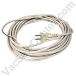 Generic 40 Foot Beige 17/2 12 A Vacuum Power Cord with Polarized Plug