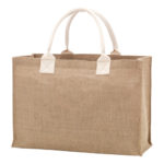 Viv and Lou Burlap Tote Bag