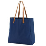 Viv and Lou 14 Inch Navy Tailgate Tote Bag