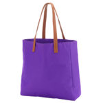 Viv and Lou 14 Inch Purple Tailgate Tote Bag