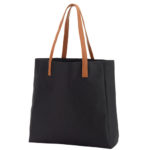 Viv and Lou 14 inch Black Tailgate Tote Bag