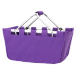 Viv and Lou Purple Market Tote with Durable Removable Aluminum Frame