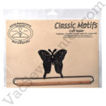 Classic Motifs 7 1/2 Inch Butterfly With Dowel Charcoal Craft Holder