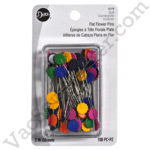 Dritz Flat Flower 2 Inch Assorted Sewing Pins 100 Count