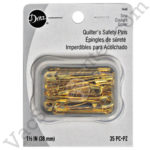 Dritz 1-1/2 Inch Quilters Brass Safety Pins 1465