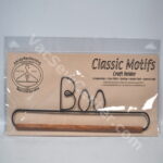 Classic Motifs 12 Inch Boo Craft Holder With Wooden Dowel