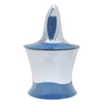 Plastic 2-Tone Toilet Brush with Holder Blue