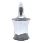 Plastic 2-Tone Toilet Brush with Holder Gray