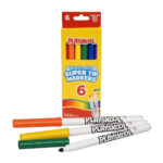 Playskool Washable Super Tip Markers 6 Count