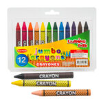 12 Piece Learning Days Jumbo Crayons with Case