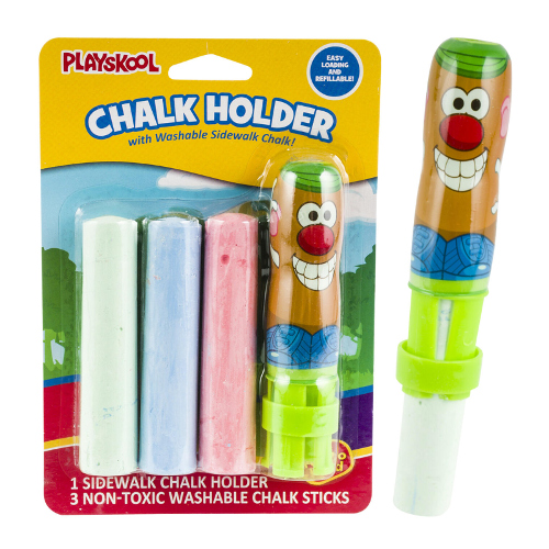 Playskool Chalk Holder Set with Washable Sidewalk Chalk - Dixon's