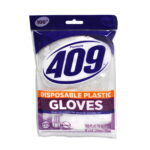 409 Disposable Plastic Gloves 100 Count