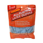 All-Purpose Flocked Latex Gloves Large