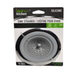 Ideal Kitchen Gray Silicone Sink Strainer