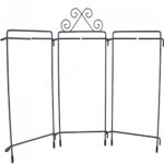 Classic Motifs 6 Inch x 12 Inch Grey Table Top Craft Tri-Stand