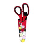 Red 8-1/2 Inch Dressmaking Scissors with Storage Sheath